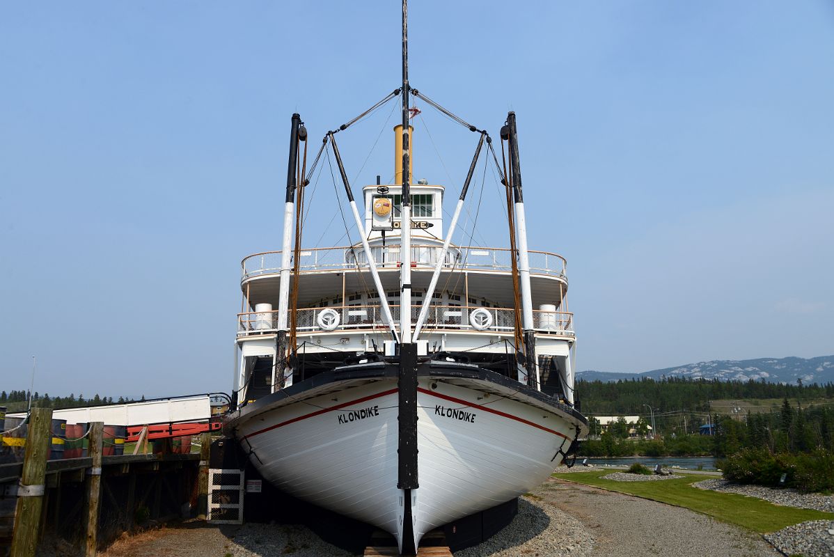 04D The S S Klondike II Paddle Wheeler Front View From The Outside In Whitehorse Yukon